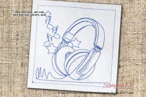 Enjoy Music with Headphones Redwork Review