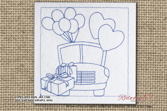 Just Married Love Car: A Wedding Embroidery Review