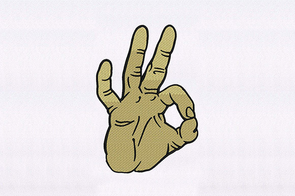 Ok Signing Fingers: Embroidery Design Review