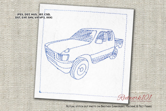 Pickup Truck Bluework: An Embroidery Seller Review