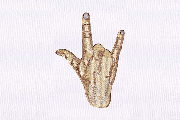 Rock on Hand Sign: Holiday Embroidery Review
