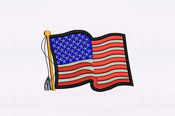United American Flag: A Classic Embroidery Design Review