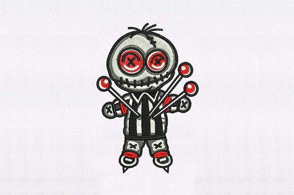 Voodoo Doll: A Unique Machine Embroidery Design